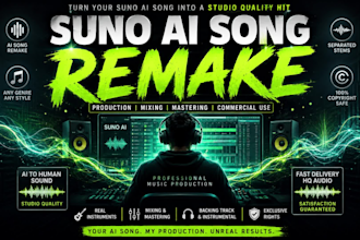 do best custom remake recreate suno ai cover music beat song