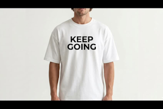 create minimalist typography t shirt design