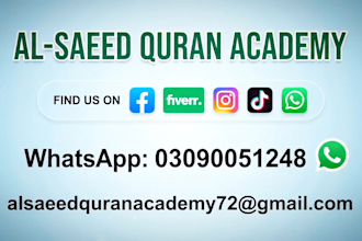 teach quran with tajweed, hifz and islamic studies