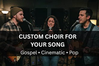 record a gospel choir, background vocals and harmonies for your song