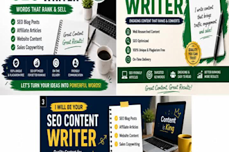 write blog posts, affiliate articles, and sales