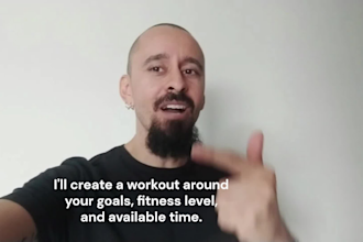 be your online personal trainer for a personalized workout