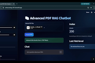 build an advanced PDF rag chatbot using python and ai
