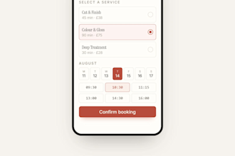 build a custom order or booking website for your small business