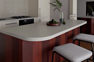 create photorealistic 1bhk apartment interior 3d render