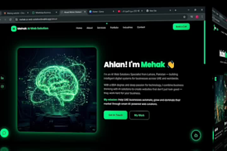 build an ai powered website for uae businesses