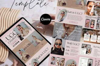 ugc portfolio website canva ugc portfolio canva website design
