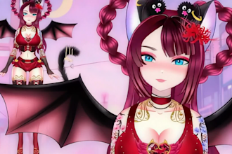 live2d vtuber live2d model 2d vtuber live2d rigging 2d male female vtuber avatar