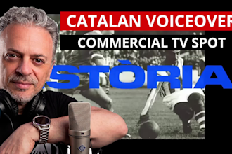 record a professional catalan voiceover for your TV spot