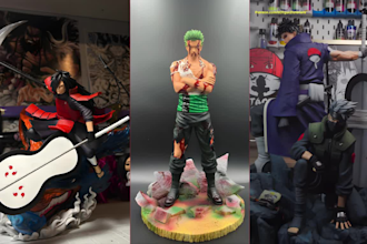 3d print and paint anime figures, tabletop miniatures, custom resin models