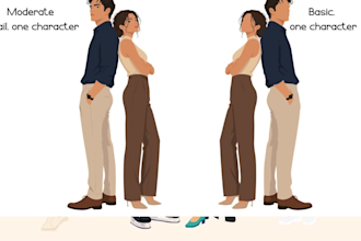 create 2d character illustrations