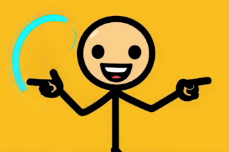 create 2d stickman stick figure animation for youtube explainer video