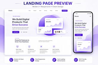 create a responsive landing page