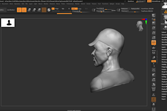 sculpt a realistic 3d face likeness from photos