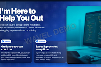 fix HTML CSS bugs and responsive design issues