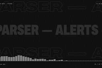 develop a telegram parser or notification bot in python