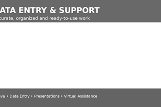 your virtual assistant for canva,data entry, presentations and more