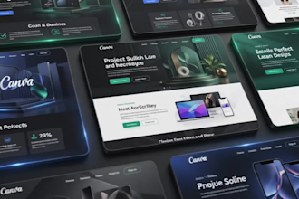 design any type of canva website landing page