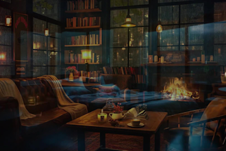 create cozy rain ambient video with natural sounds relaxing rain video