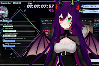 create live2d 3d vtuber character model vrchat, vriod vrm avatar with face rig