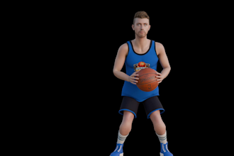 create high quality 3d models, rig and animate in blender