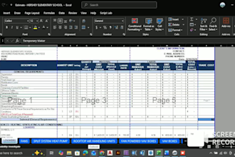 prepare detailed hvac quantity takeoff and bid estimate