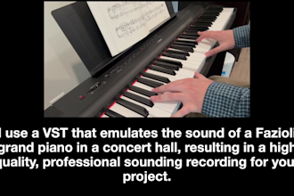perform and record your piano sheet music