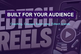 create animated educational reels for coaching and edtech