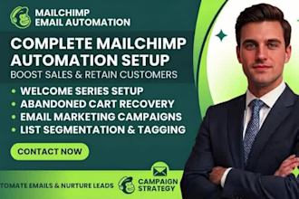 setup mailchimp welcome series abandoned cart email automation email marketing