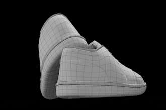 design realistic 3d shoe, sneaker, and footwear with high end renders