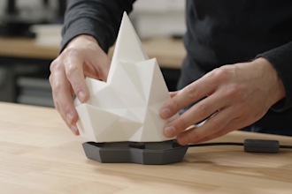 design a custom 3d lamp and lampshade for 3d printing