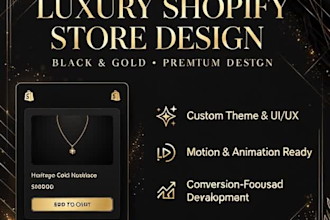 build luxury ecommerce online store website design