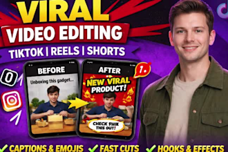 edit viral tiktok reels and  youtube short with subtitles
