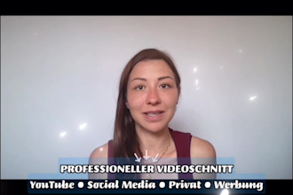 professioneller videoschnitt für youtube, werbung und privatvideos