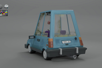create stylized 3d models and textures for games and props