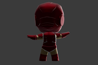 create a custom 3d chibi character for 3d printing