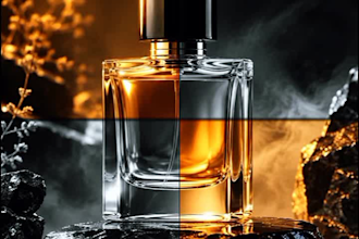 professional perfume product video and luxury advertisement