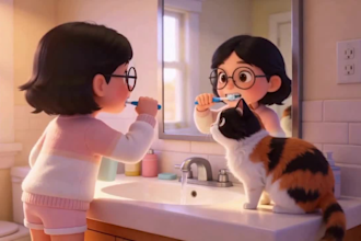 create 3d pixar style anime for kids cartoon video art