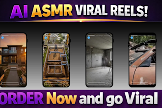 create viral ai asmr reels, satisfying shorts for tiktok, instagram and youtube