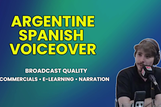 record an authentic argentine spanish voice over