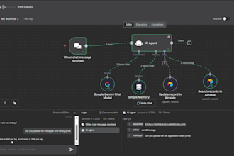 build advanced ai automation for crm chatbot and product stock management