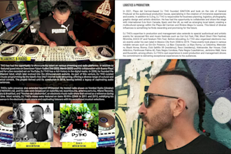design a premium artist press kit and portfolio