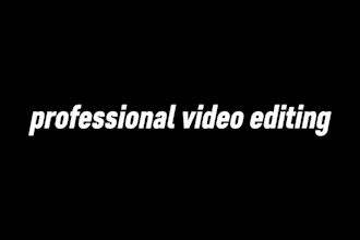 do professional video editing for youtube and socail media