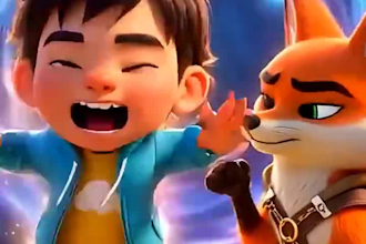 create 3d pixar style ai cartoon magic animation video