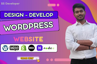 build wordpress website design development