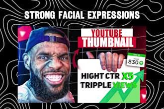 design ctr boosting youtube thumbnail in 2hrs