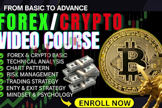 create quality forex and crypto trading video course, tutorials, elearning