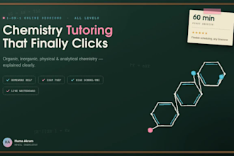 teach and assist in your chemistry research