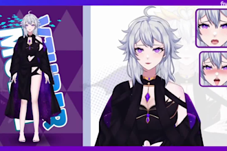design anime vtuber models