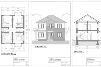 create professional 2d autocad drawings and floor plans